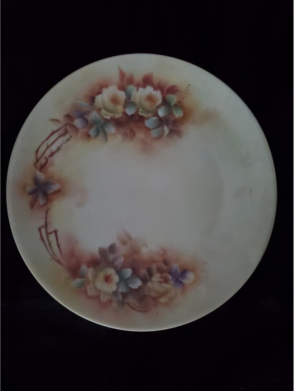 Early 1900's Silesia Floral German Plate